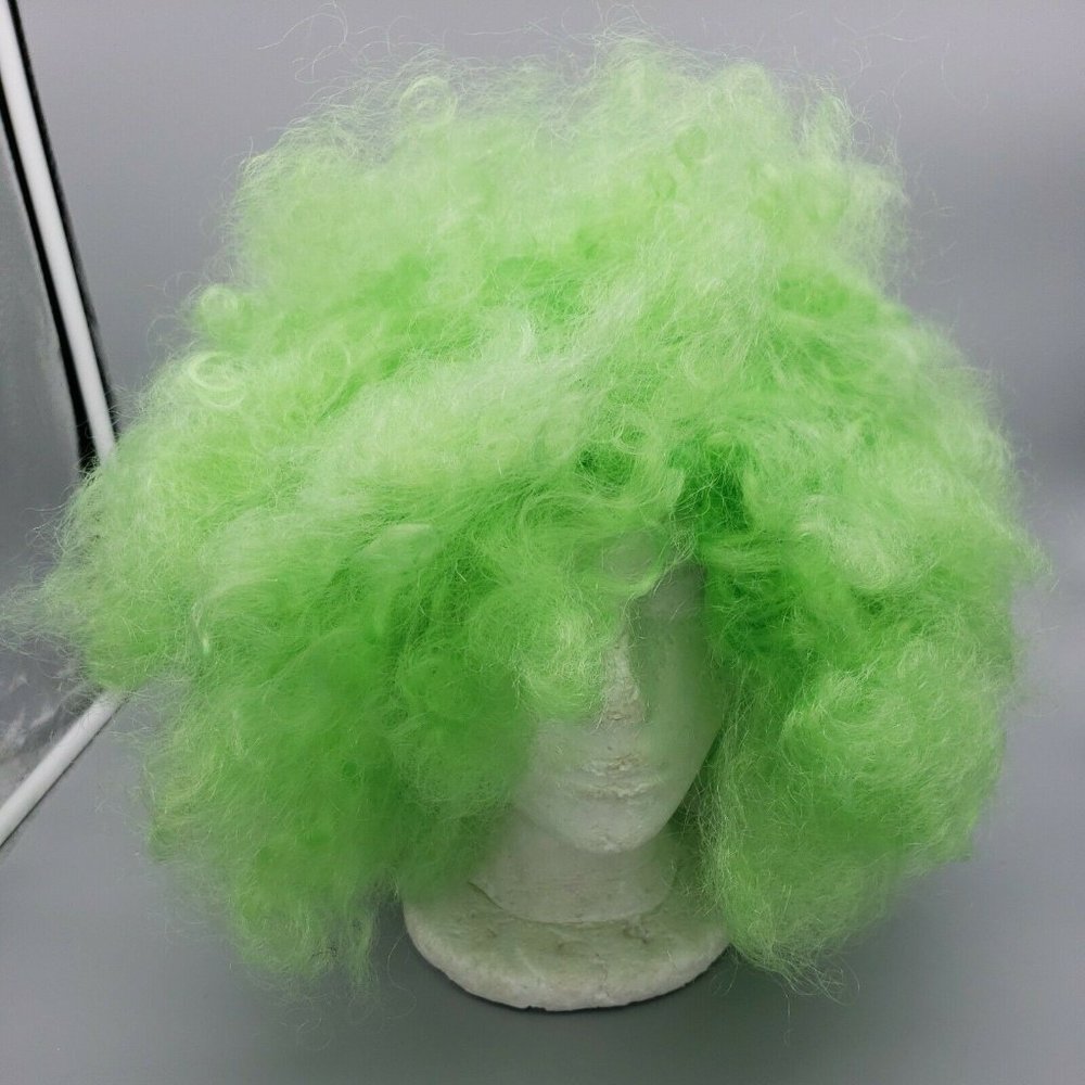 Bright Green Curly Afro Wig - Unbranded Women Hair Accessory